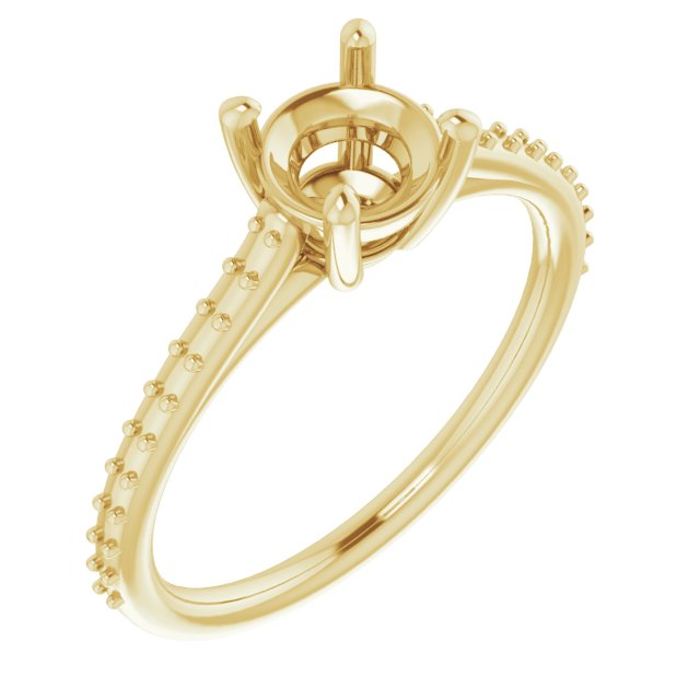 Accented Cathedral-Style Ring