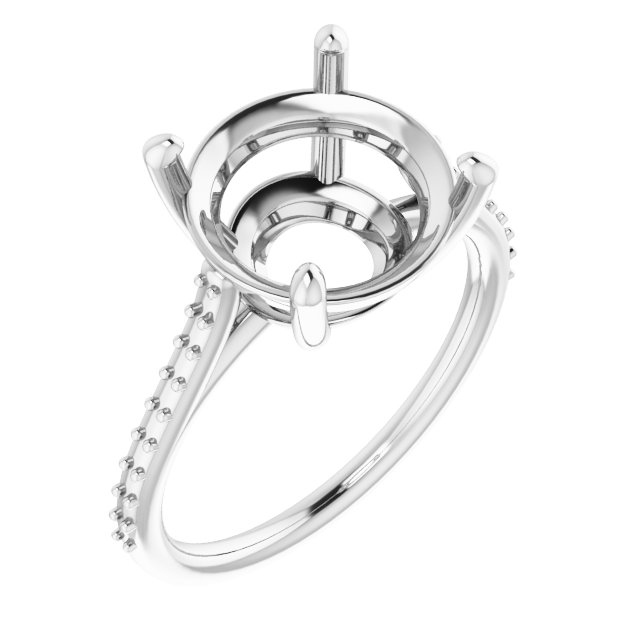 Accented Cathedral-Style Ring