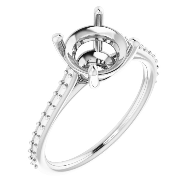 Accented Cathedral-Style Ring