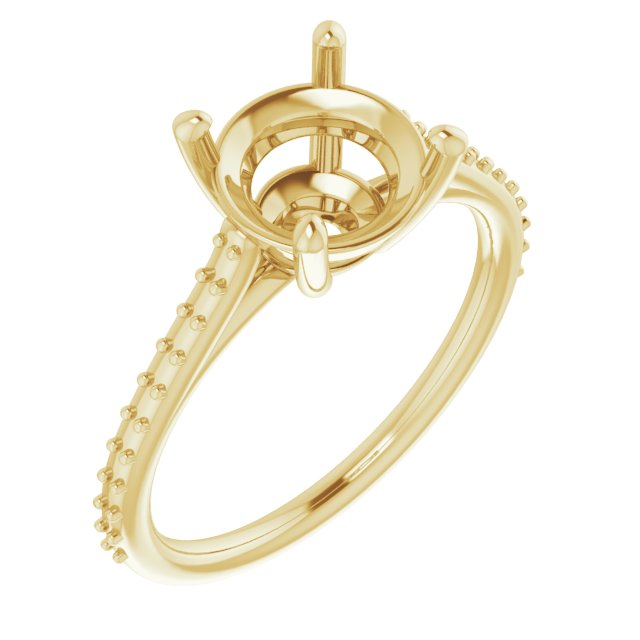Accented Cathedral-Style Ring