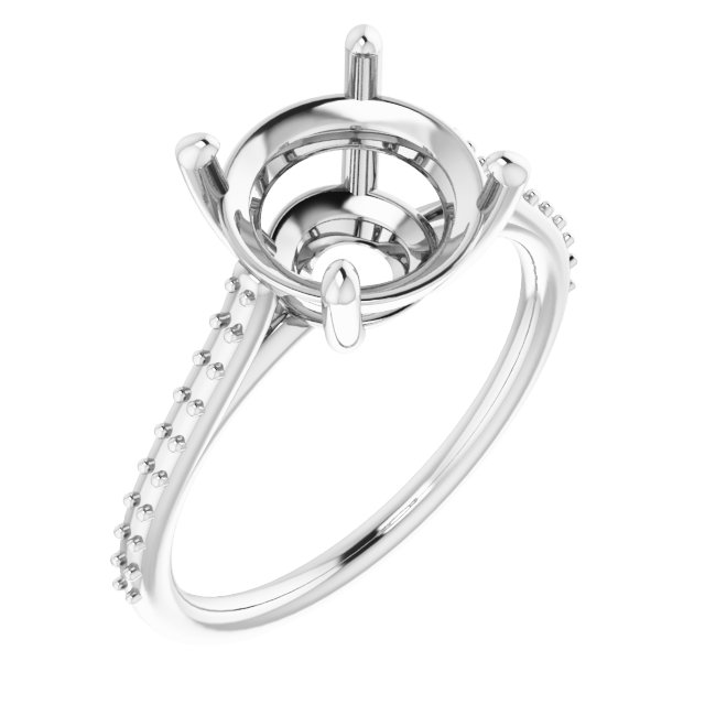 Accented Cathedral-Style Ring