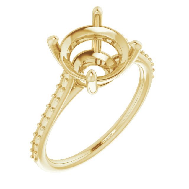 Accented Cathedral-Style Ring