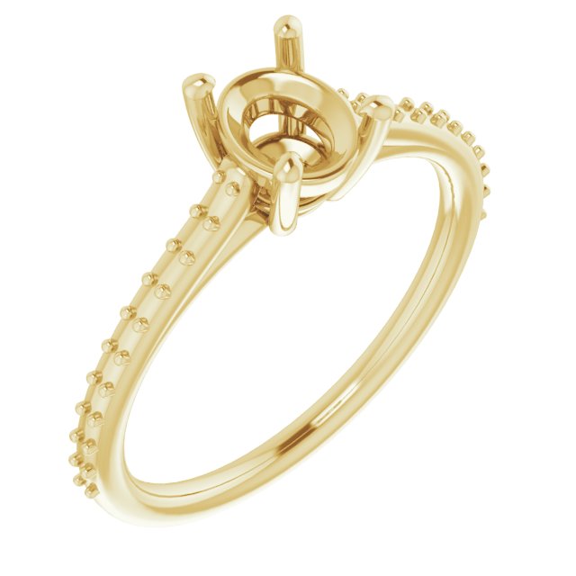 Accented Cathedral-Style Ring