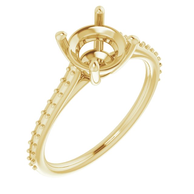 Accented Cathedral-Style Ring