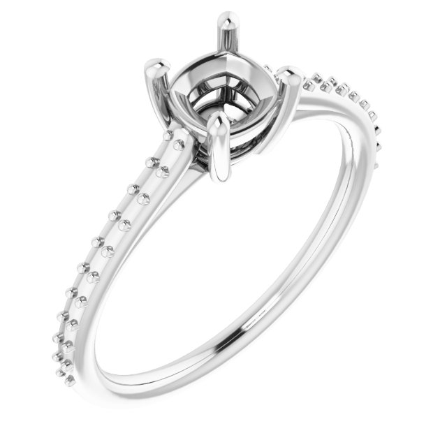 Accented Cathedral-Style Ring
