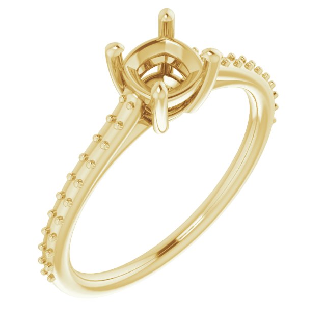 Accented Cathedral-Style Ring