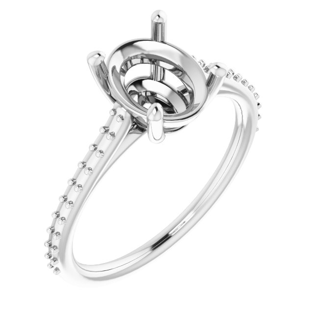 Accented Cathedral-Style Ring