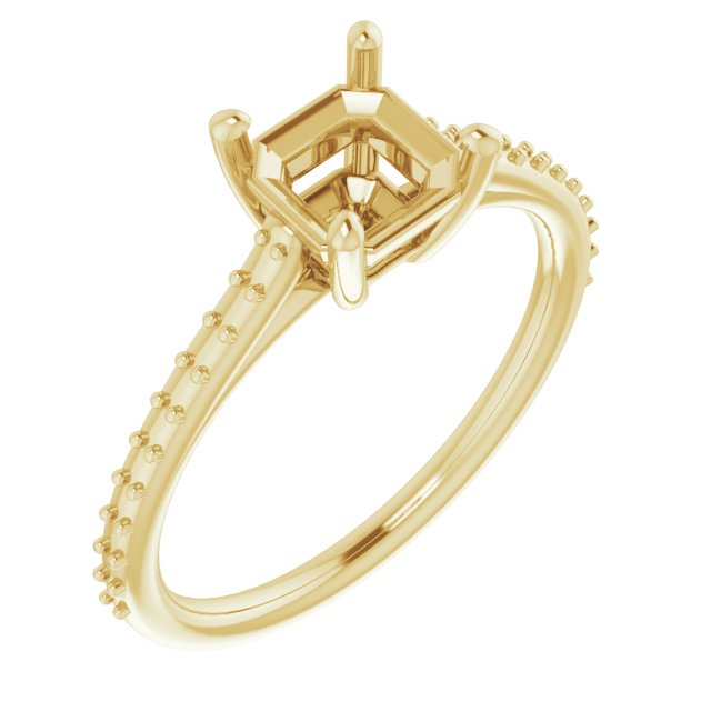 Accented Cathedral-Style Ring