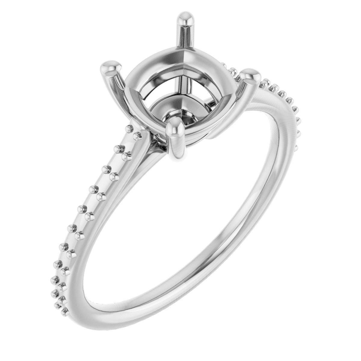 Accented Cathedral-Style Ring