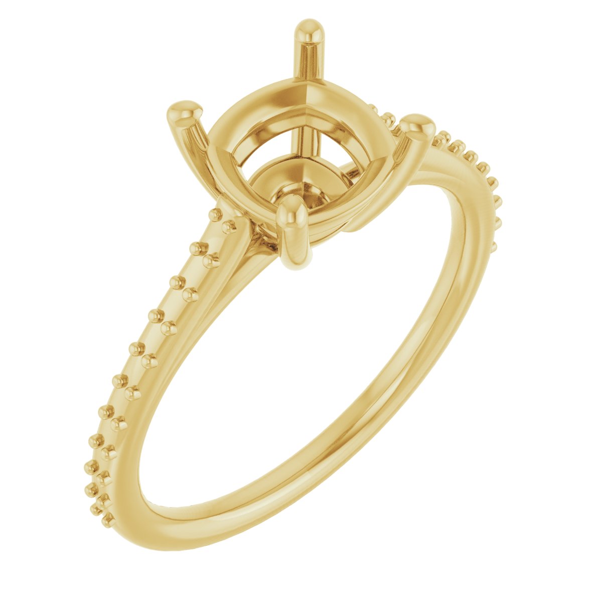 Accented Cathedral-Style Ring
