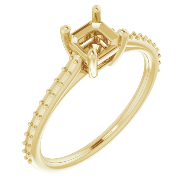 Accented Cathedral-Style Ring