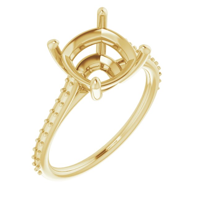 Accented Cathedral-Style Ring