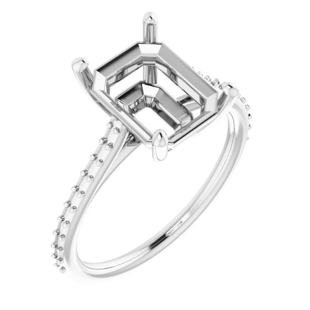 Accented Cathedral-Style Ring