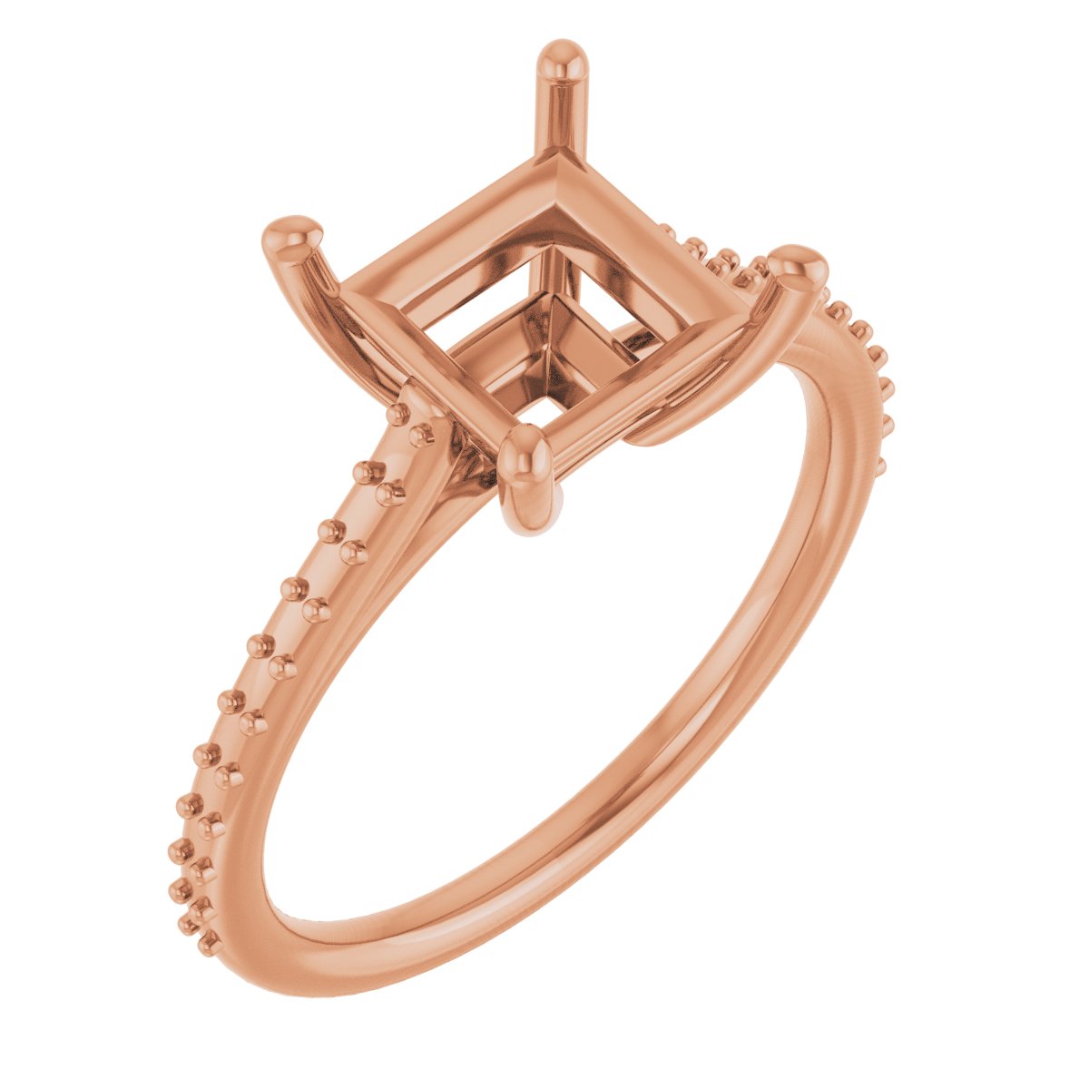 Accented Cathedral-Style Ring