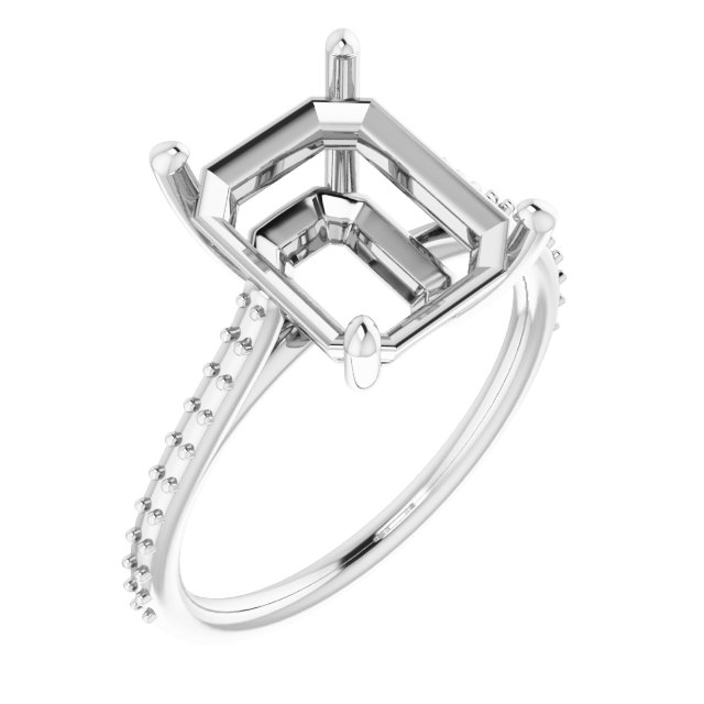 Accented Cathedral-Style Ring