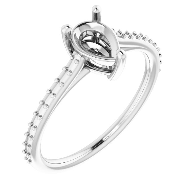 Accented Cathedral-Style Ring