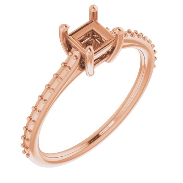 Accented Cathedral-Style Ring