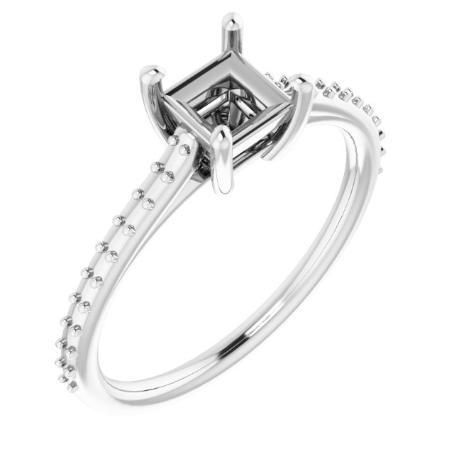 Accented Cathedral-Style Ring
