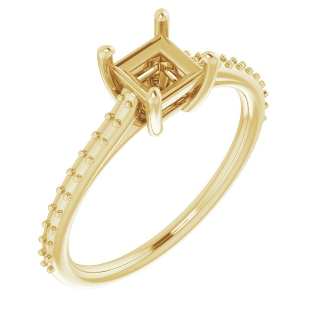 Accented Cathedral-Style Ring