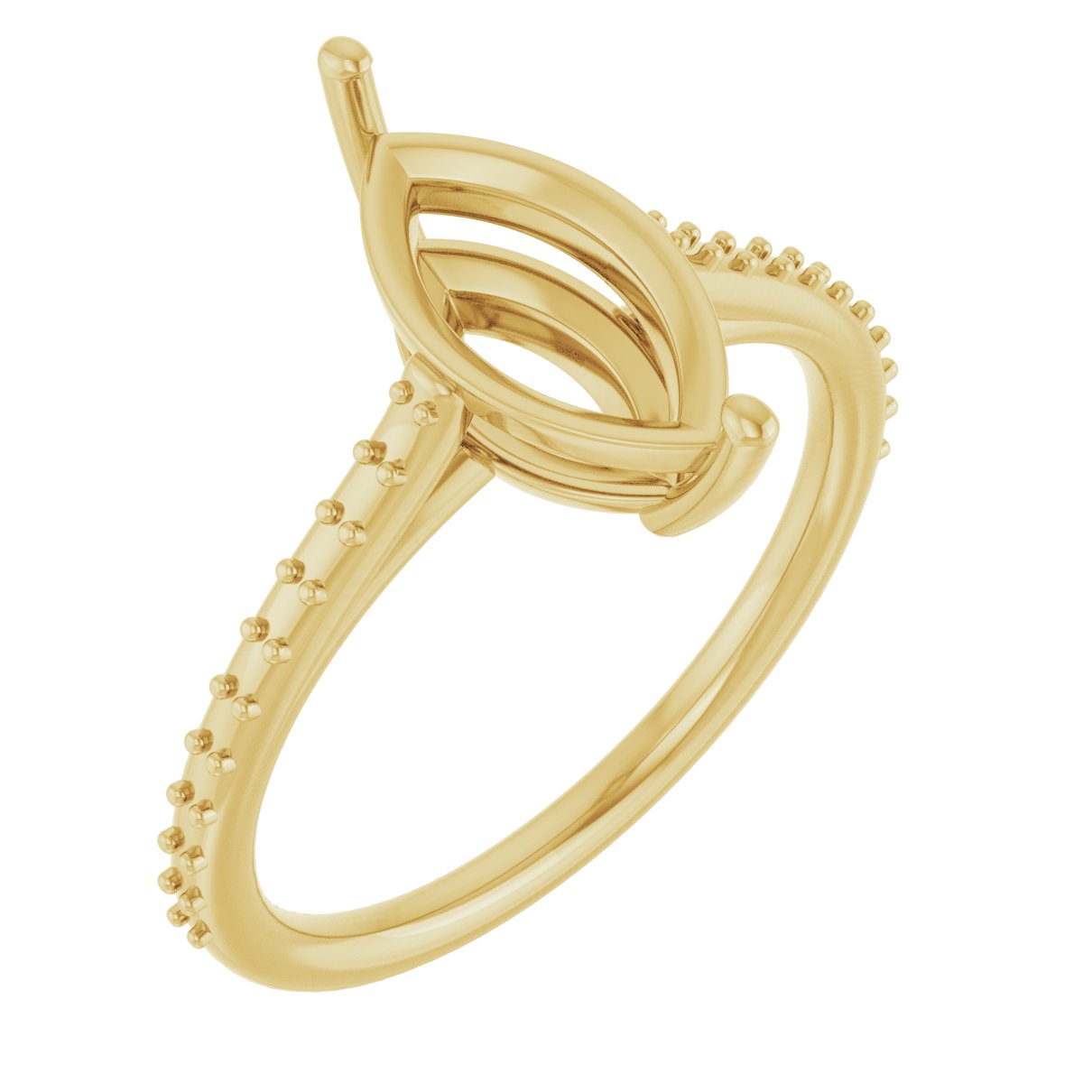 Accented Cathedral-Style Ring