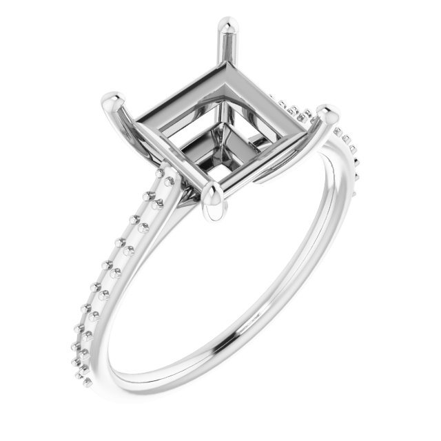 Accented Cathedral-Style Ring