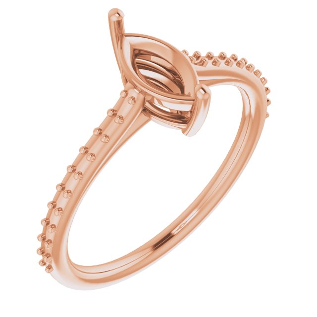 Accented Cathedral-Style Ring