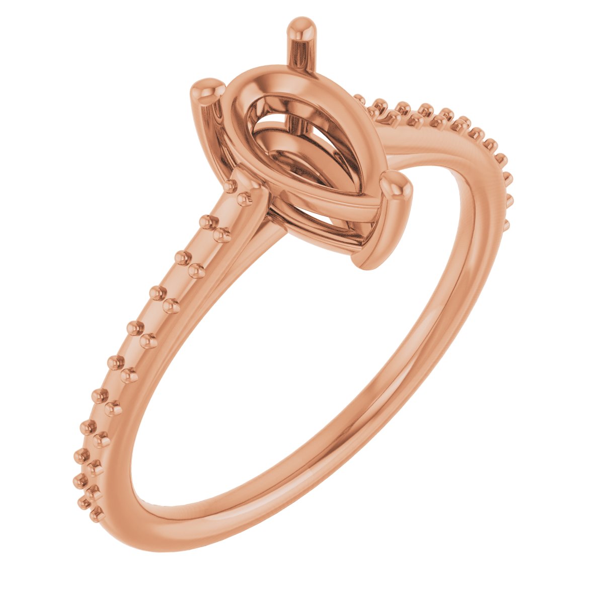 Accented Cathedral-Style Ring