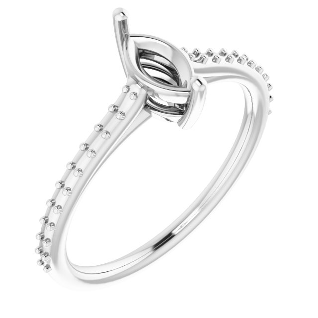 Accented Cathedral-Style Ring