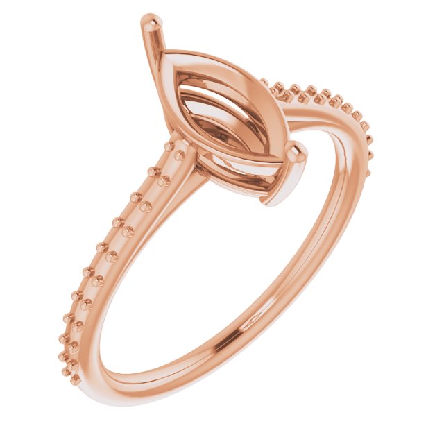 Accented Cathedral-Style Ring