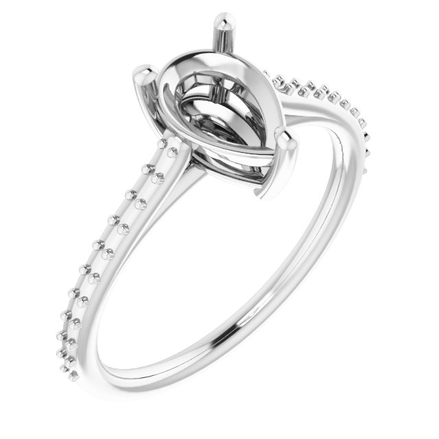 Accented Cathedral-Style Ring