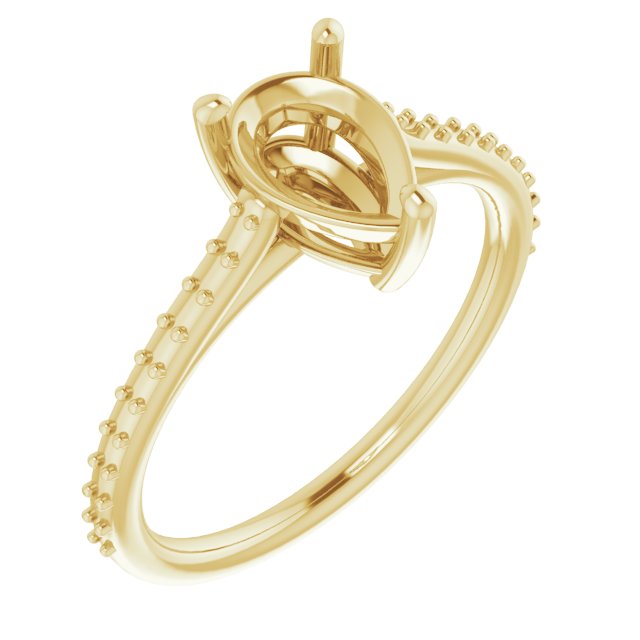 Accented Cathedral-Style Ring