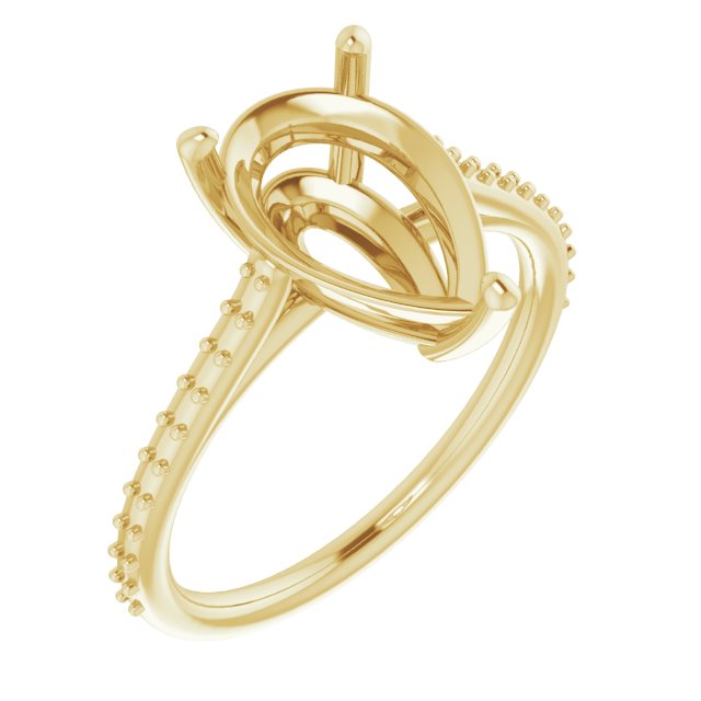 Accented Cathedral-Style Ring