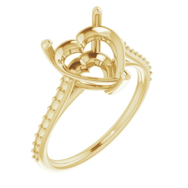Accented Cathedral-Style Ring