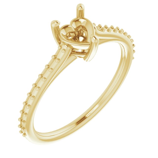 Accented Cathedral-Style Ring