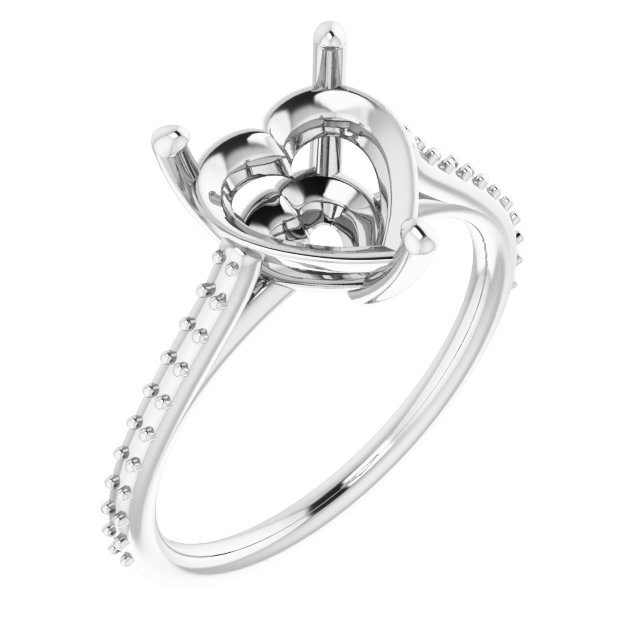 Accented Cathedral-Style Ring