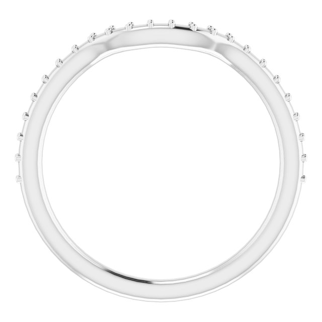 Band Mounting for 8x6 mm Pear Ring view 2