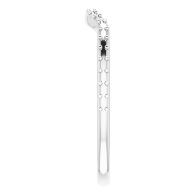 Band Mounting for 8x6 mm Pear Ring view 4