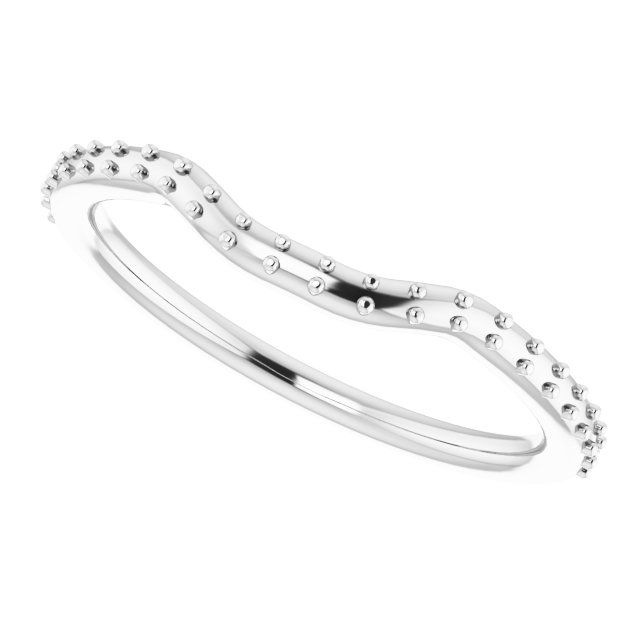 Band Mounting for 8x6 mm Pear Ring view 5