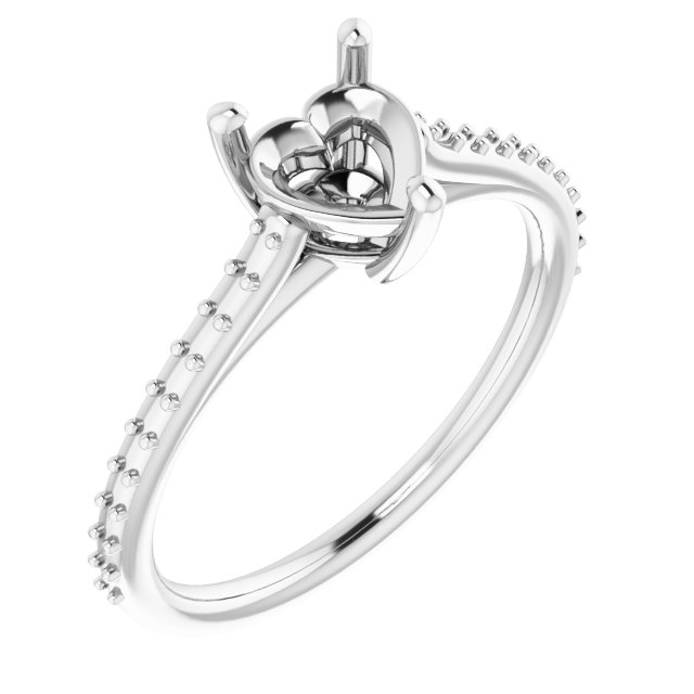 Accented Cathedral-Style Ring