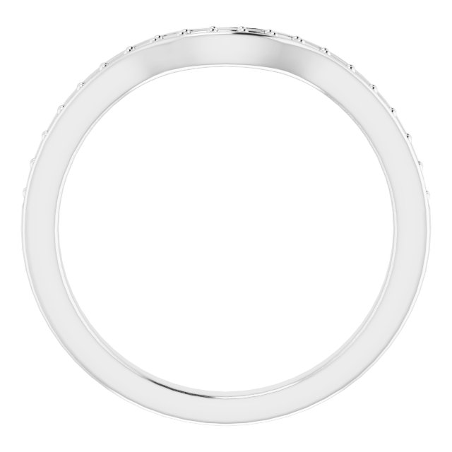 Band Mounting for 9x7 mm Emerald Ring view 2