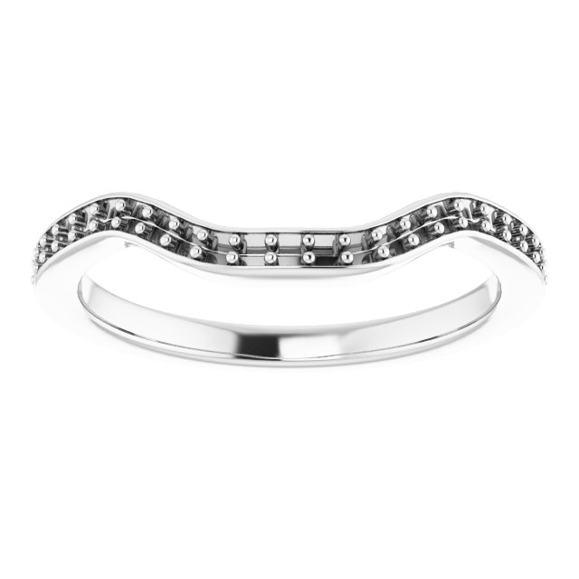 Band Mounting for 9x9 mm Heart Ring view 3