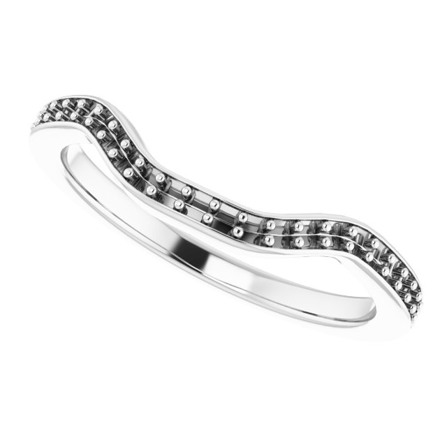 Band Mounting for 9x9 mm Heart Ring view 5