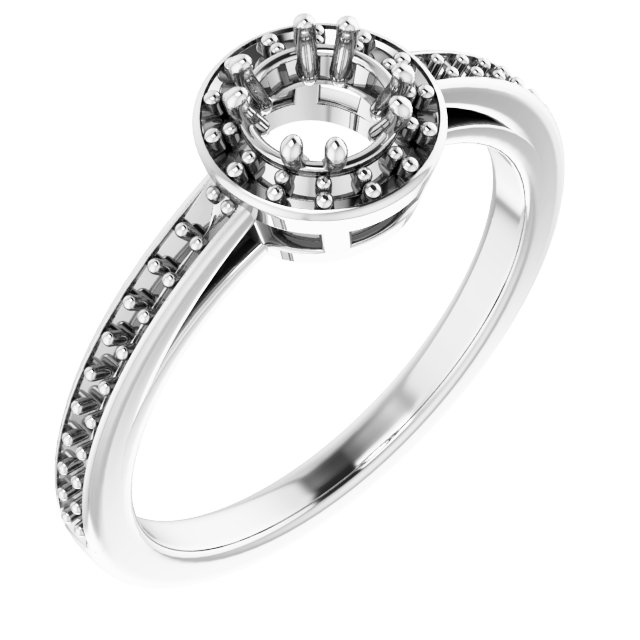 Halo-Style Engagement Ring