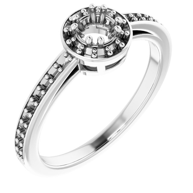 Halo-Style Engagement Ring
