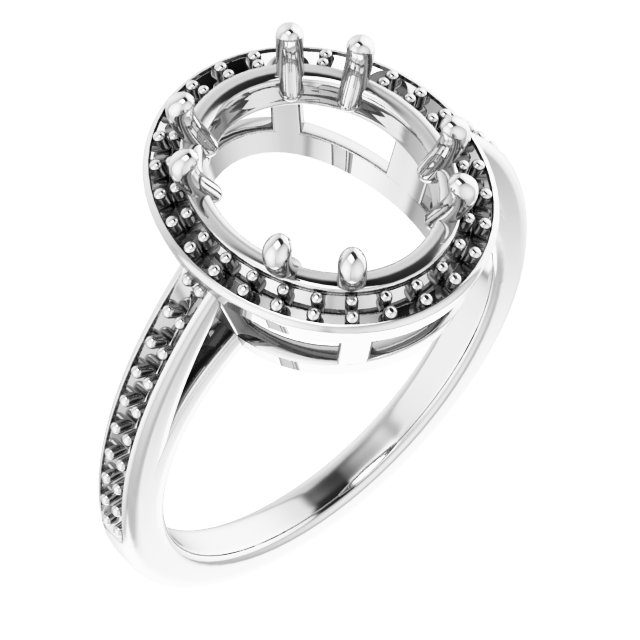 Halo-Style Engagement Ring