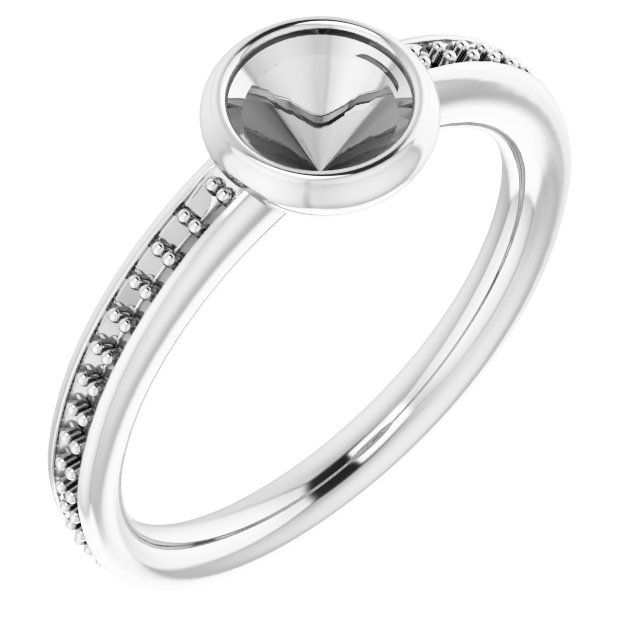 Bezel-Set Accented Ring