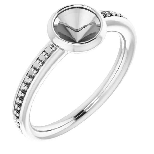 Bezel-Set Accented Ring