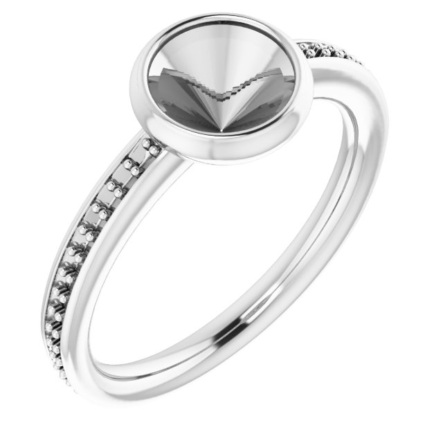 Bezel-Set Accented Ring
