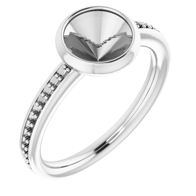 Bezel-Set Accented Ring