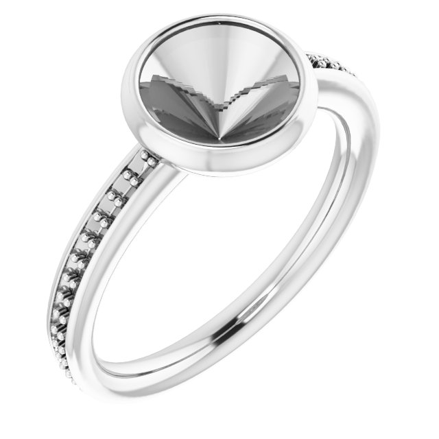 Bezel-Set Accented Ring